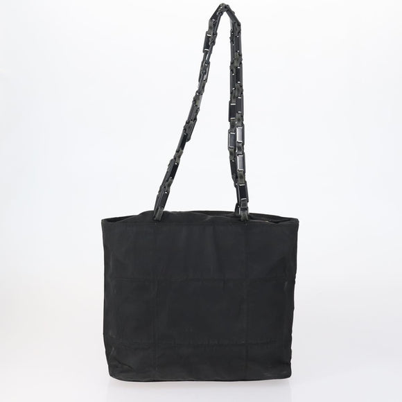 PRADA Tote Bag Nylon 4 Set Black Blue Auth 147053