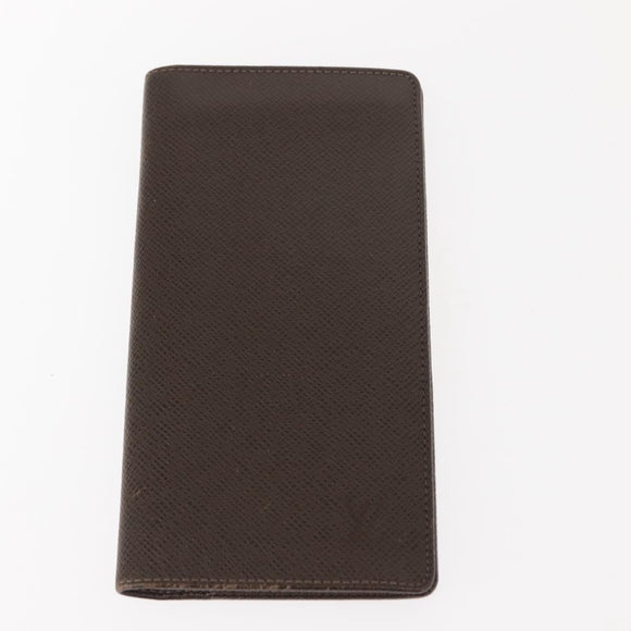 LOUIS VUITTON Taiga Wallet 3 Set Grizzly LV Auth 147062