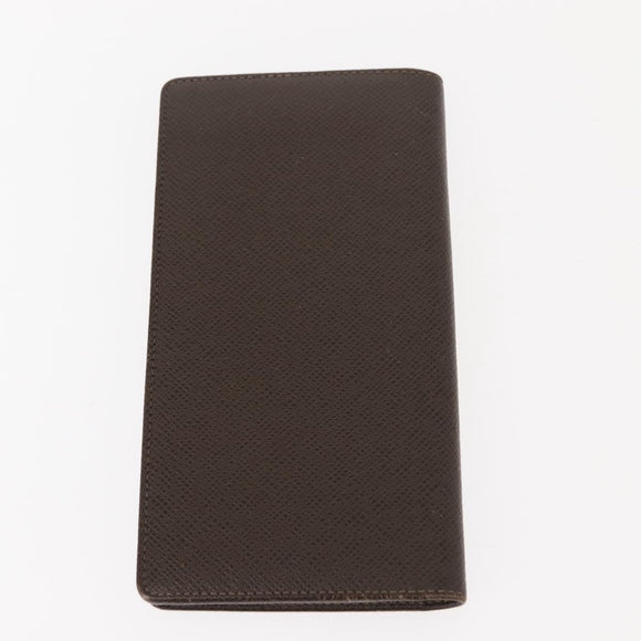 LOUIS VUITTON Taiga Wallet 3 Set Grizzly LV Auth 147062