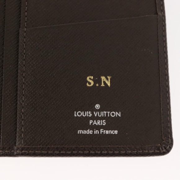 LOUIS VUITTON Taiga Wallet 3 Set Grizzly LV Auth 147062