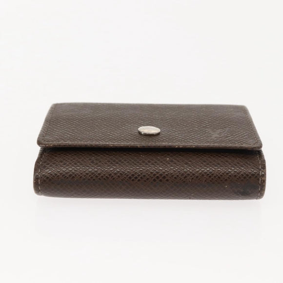 LOUIS VUITTON Taiga Wallet 3 Set Grizzly LV Auth 147062