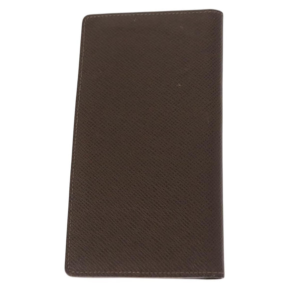 LOUIS VUITTON Taiga Wallet 3 Set Grizzly LV Auth 147062