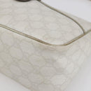 GUCCI GG Supreme Shoulder Bag PVC White Gold 190258 Auth 147063-9
