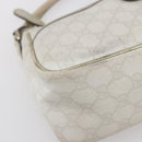 GUCCI GG Supreme Shoulder Bag PVC White Gold 190258 Auth 147063-14