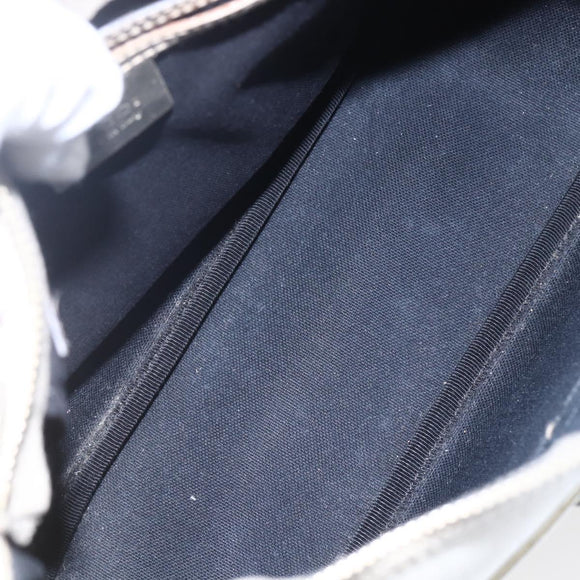 GUCCI GG Supreme Shoulder Bag PVC White Gold 190258 Auth 147063