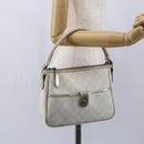 GUCCI GG Supreme Shoulder Bag PVC White Gold 190258 Auth 147063-22