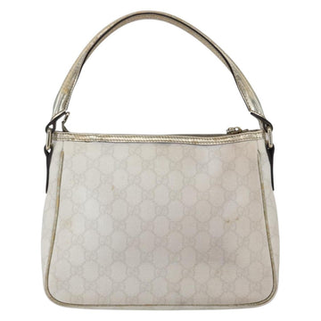 GUCCI GG Supreme Shoulder Bag PVC White Gold 190258 Auth 147063 - 0