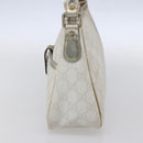 GUCCI GG Supreme Shoulder Bag PVC White Gold 190258 Auth 147063-4