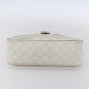 GUCCI GG Supreme Shoulder Bag PVC White Gold 190258 Auth 147063-5