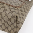 GUCCI GG Supreme Web Sherry Line Tote Bag PVC Beige 39 02 003 Auth 147064-14