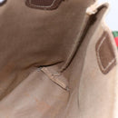 GUCCI GG Supreme Web Sherry Line Tote Bag PVC Beige 39 02 003 Auth 147064-19