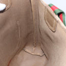 GUCCI GG Supreme Web Sherry Line Tote Bag PVC Beige 39 02 003 Auth 147064-20