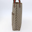 GUCCI GG Supreme Web Sherry Line Tote Bag PVC Beige 39 02 003 Auth 147064-4