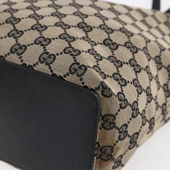 GUCCI GG Canvas Tote Bag Beige Gold 002 1098 Auth 147067