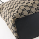 GUCCI GG Canvas Tote Bag Beige Gold 002 1098 Auth 147067-11