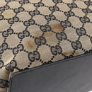 GUCCI GG Canvas Tote Bag Beige Gold 002 1098 Auth 147067-14