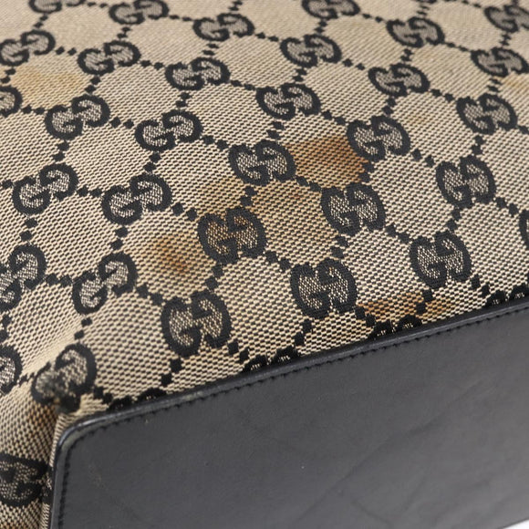GUCCI GG Canvas Tote Bag Beige Gold 002 1098 Auth 147067