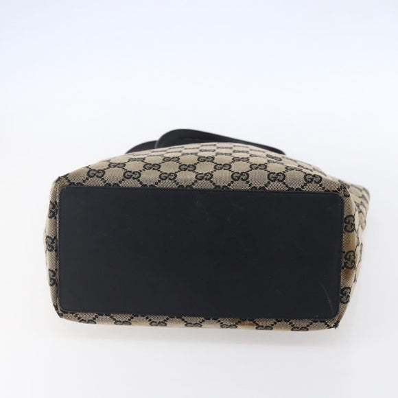 GUCCI GG Canvas Tote Bag Beige Gold 002 1098 Auth 147067
