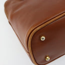 GUCCI Bamboo Hand Bag Leather 2way Brown Gold 000 2058 0290 0 Auth 147071-16