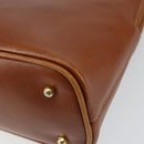 GUCCI Bamboo Hand Bag Leather 2way Brown Gold 000 2058 0290 0 Auth 147071-17