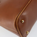 GUCCI Bamboo Hand Bag Leather 2way Brown Gold 000 2058 0290 0 Auth 147071-18