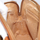 GUCCI Bamboo Hand Bag Leather 2way Brown Gold 000 2058 0290 0 Auth 147071-22