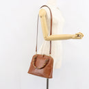 GUCCI Bamboo Hand Bag Leather 2way Brown Gold 000 2058 0290 0 Auth 147071-23