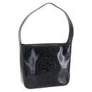 GUCCI Soho Shoulder Bag Enamel Black Auth 147072-1
