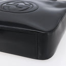 GUCCI Soho Shoulder Bag Enamel Black Auth 147072-10