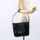GUCCI Soho Shoulder Bag Enamel Black Auth 147072-21
