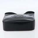 GUCCI Soho Shoulder Bag Enamel Black Auth 147072-5