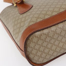 CELINE Macadam Canvas Tote Bag PVC Beige Gold Auth 147075-14