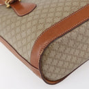 CELINE Macadam Canvas Tote Bag PVC Beige Gold Auth 147075-16