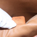 CELINE Macadam Canvas Tote Bag PVC Beige Gold Auth 147075-12