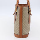 CELINE Macadam Canvas Tote Bag PVC Beige Gold Auth 147075-3