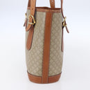 CELINE Macadam Canvas Tote Bag PVC Beige Gold Auth 147075-4