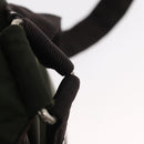 PRADA Backpack Nylon Khaki Silver Auth 147077-15