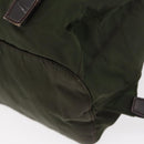 PRADA Backpack Nylon Khaki Silver Auth 147077-18