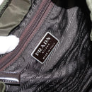PRADA Backpack Nylon Khaki Silver Auth 147077-22