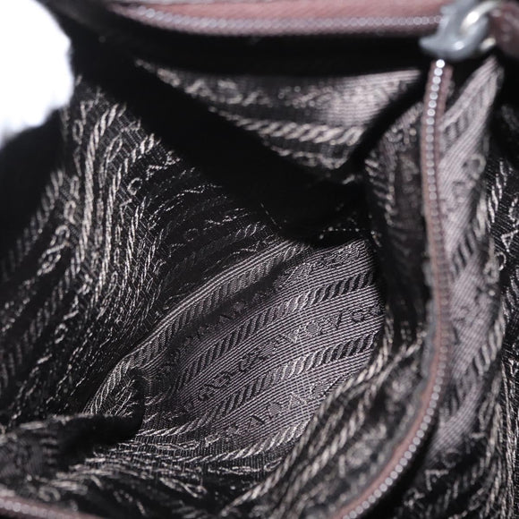 PRADA Backpack Nylon Khaki Silver Auth 147077