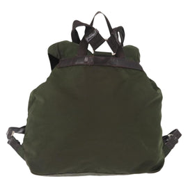 PRADA Backpack Nylon Khaki Silver Auth 147077 - 0
