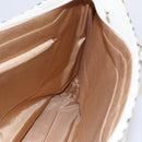 BURBERRY Nova Check Tote Bag Canvas Leather Beige Silver Auth 147078-20