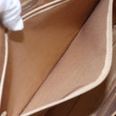 BURBERRY Nova Check Tote Bag Canvas Leather Beige Silver Auth 147078-22