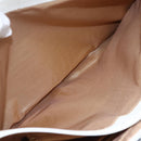 BURBERRY Nova Check Tote Bag Canvas Leather Beige Silver Auth 147078-24