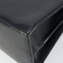 Salvatore Ferragamo Gancini Hand Bag Leather 2way Navy Gold Auth 147081-17