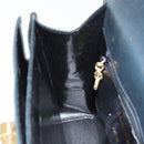 Salvatore Ferragamo Gancini Hand Bag Leather 2way Navy Gold Auth 147081-21