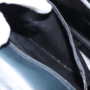 Salvatore Ferragamo Gancini Hand Bag Leather 2way Navy Gold Auth 147081-23