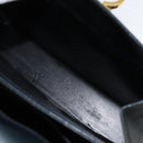 Salvatore Ferragamo Gancini Hand Bag Leather 2way Navy Gold Auth 147081-24