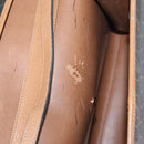 Christian Dior Honeycomb Canvas Shoulder Bag PVC Black Gold Auth 147083-11