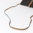 Christian Dior Honeycomb Canvas Shoulder Bag PVC Black Gold Auth 147083-7